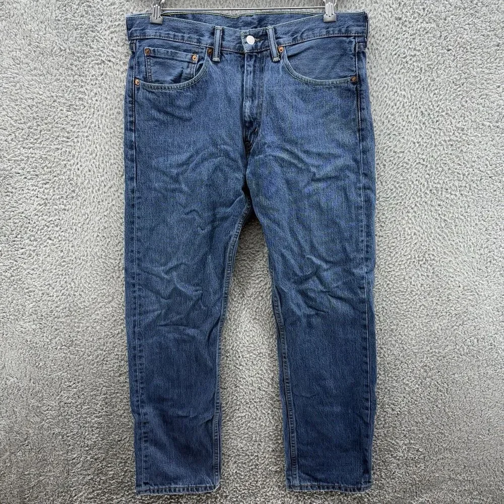 VTG Levis 505 Jeans Mens 34x32 (34x30) Straight Regular Medium Wash USA 90s‎ Y2K